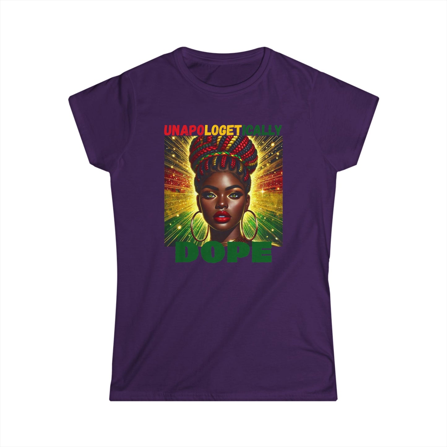 Unapologetically Dope Women's Tee - Empowering Graphic Shirt, Casual Wear, Gifts for Her, Black Girl Magic Fashion, Statement Tee