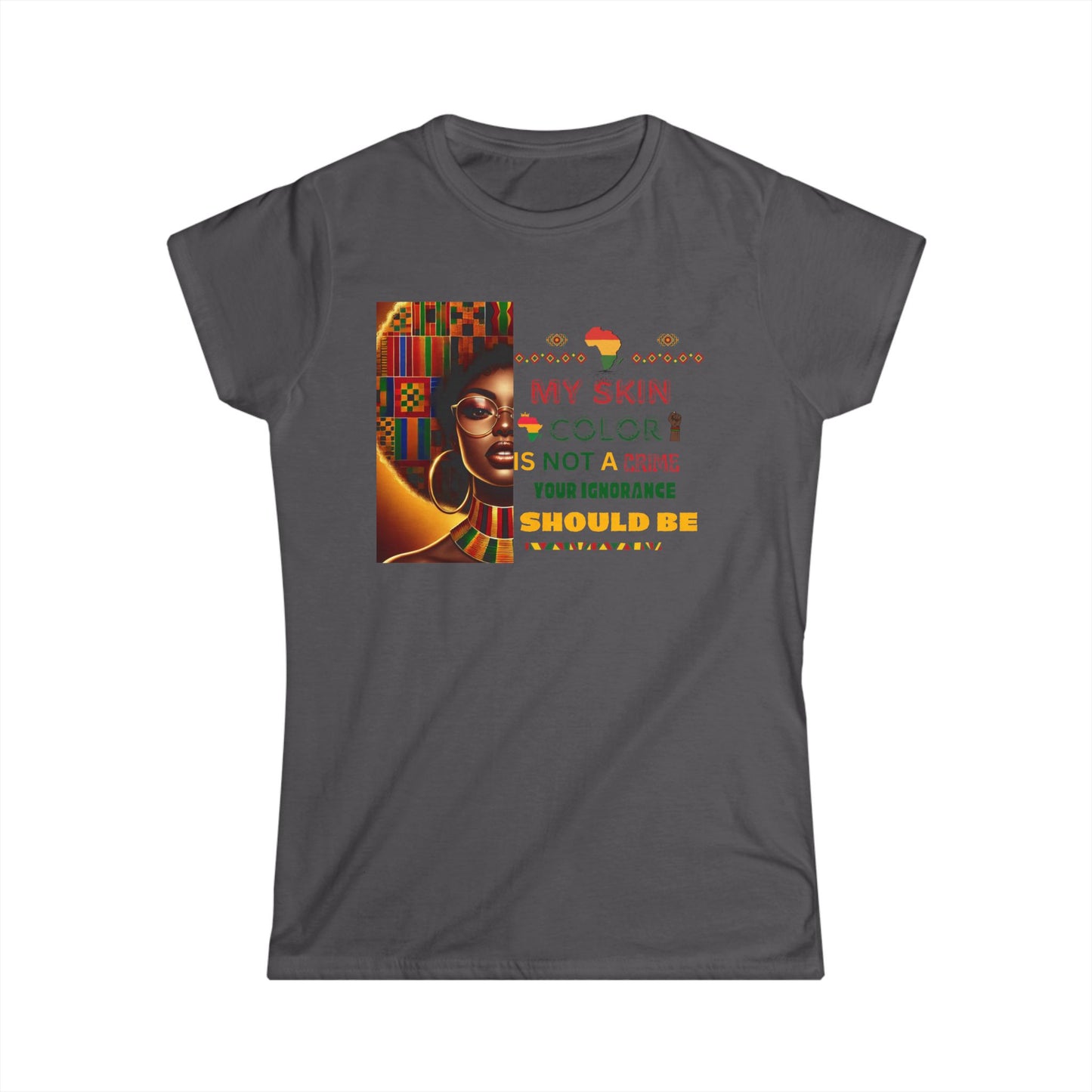 Empowering Women's Softstyle Tee, Affirmation Shirt, Black History Month Gift, Cultural Statement Top, Everyday Confidence Tee