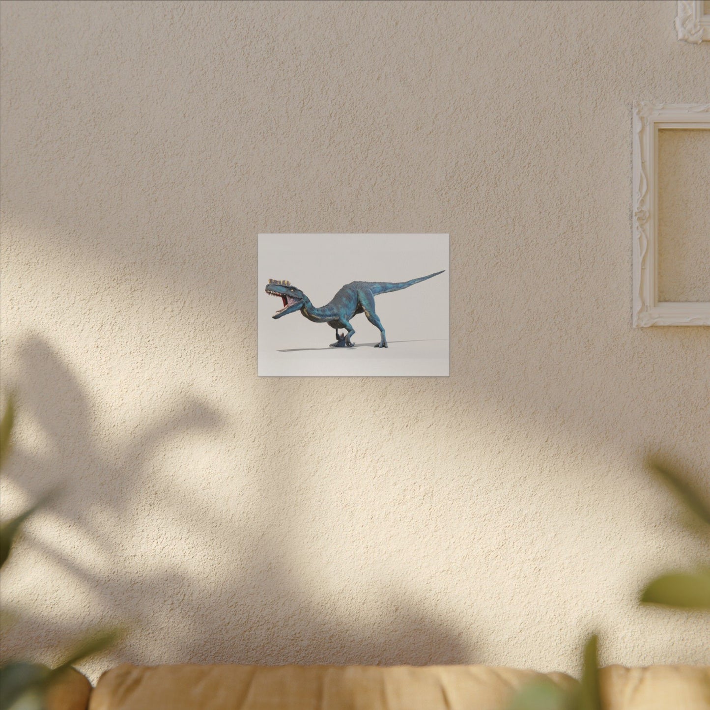 Dinosaur Themed Canvas Wall Art - Stretched Matte Design