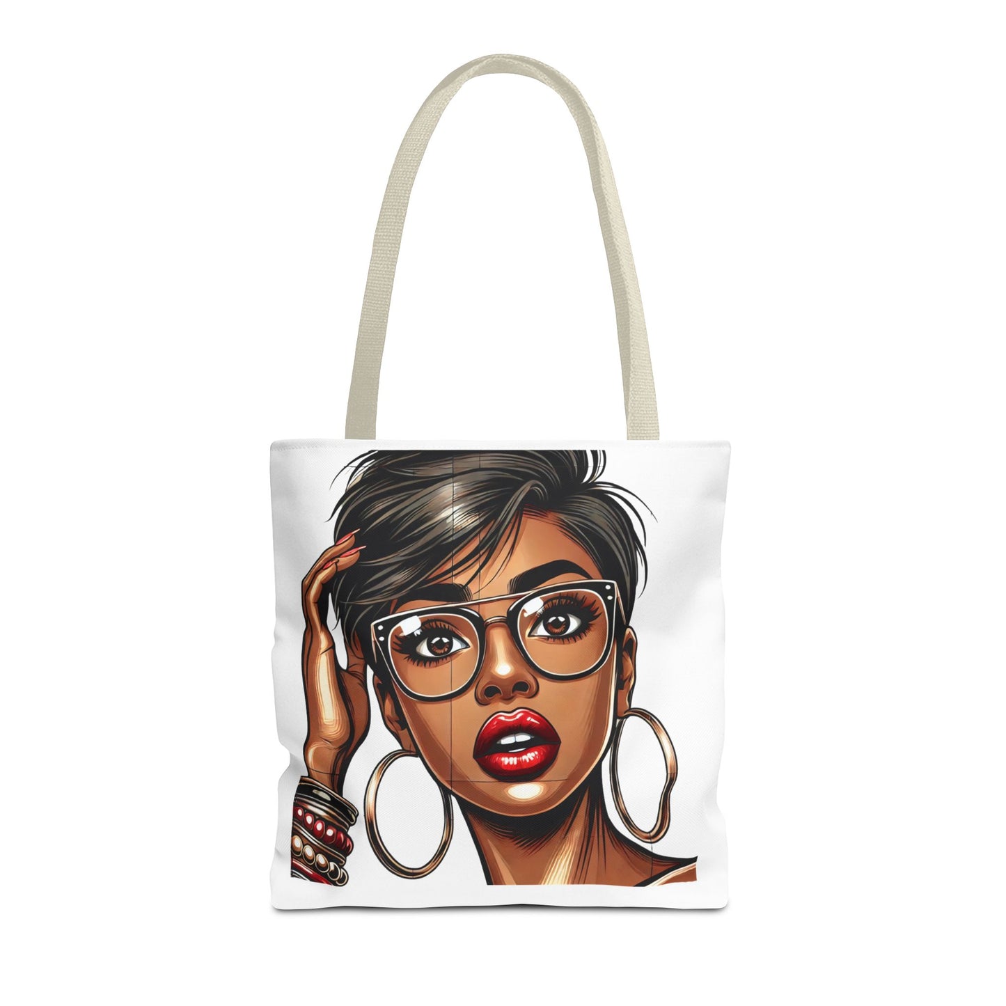Chic Fashionista Tote Bag with Stylish Graphic Design