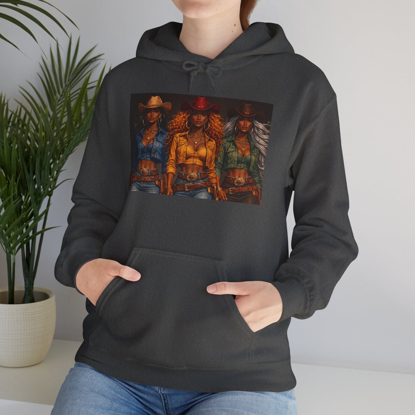 Triple the Grit Graphic Hoodie – Vintage Western Saloon Art