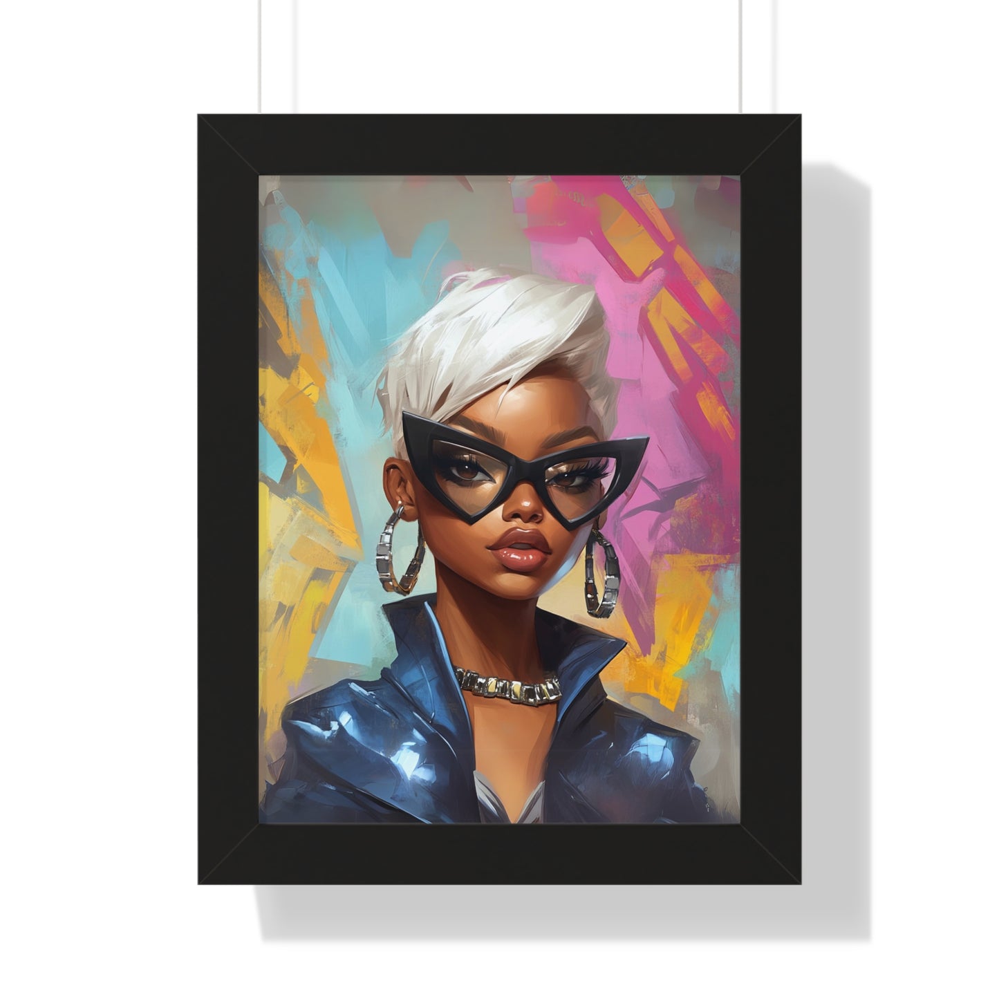 Stylish Framed Vertical Poster - Chic Modern Art for Trendy Home Decor