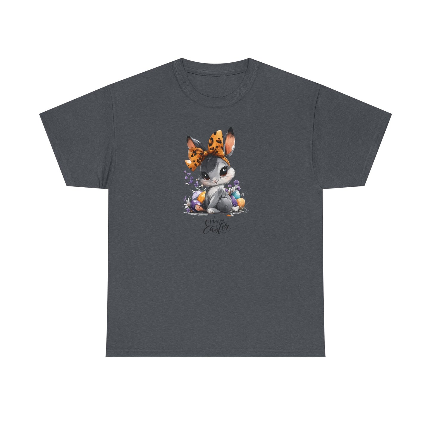 Cute Bunny Floral Unisex Heavy Cotton Tee