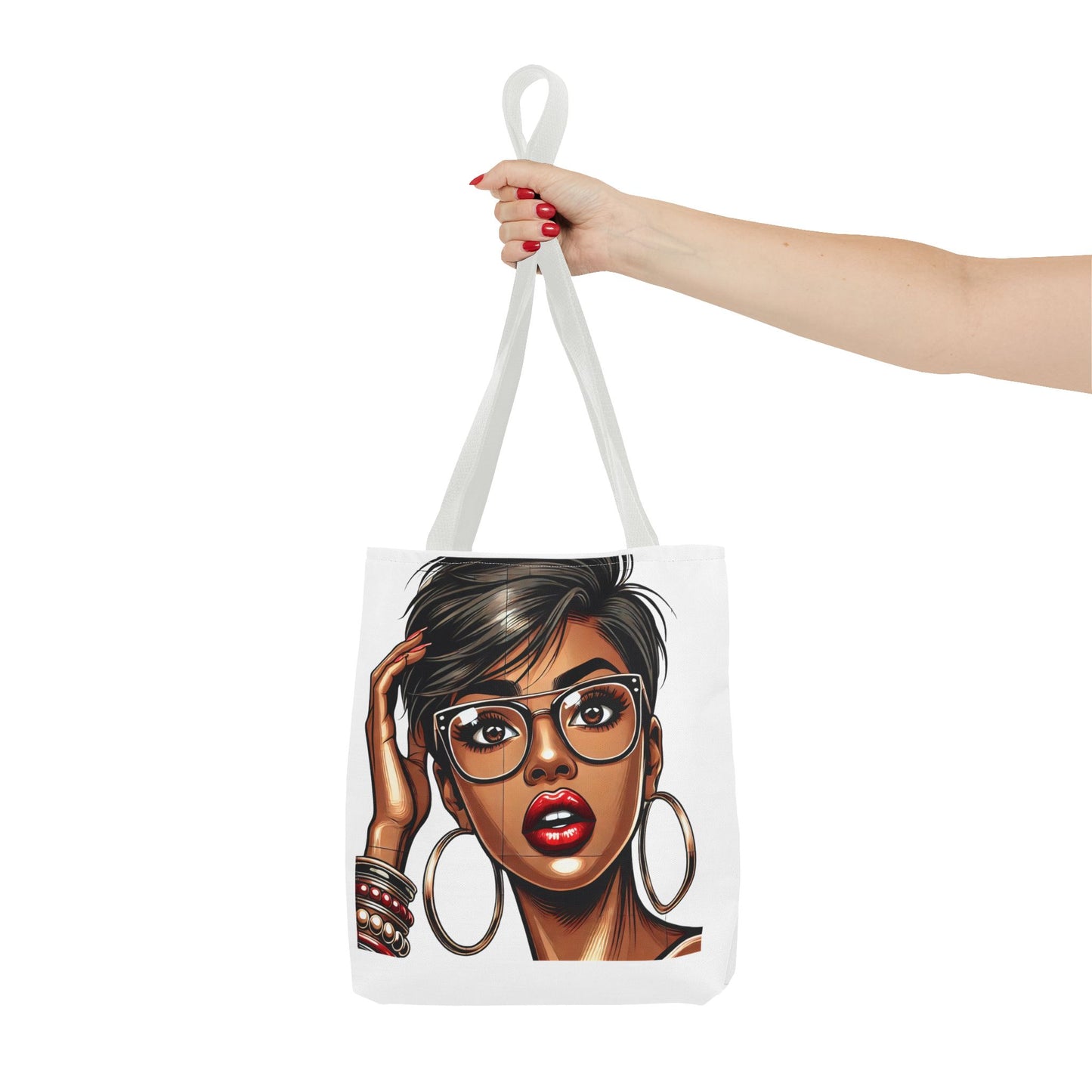Chic Fashionista Tote Bag with Stylish Graphic Design