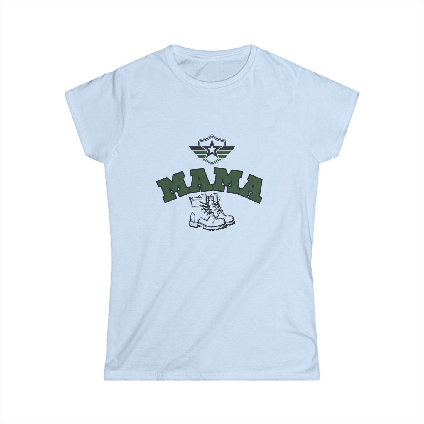Mama Military Boot Women's Tee – Perfect for Proud Moms