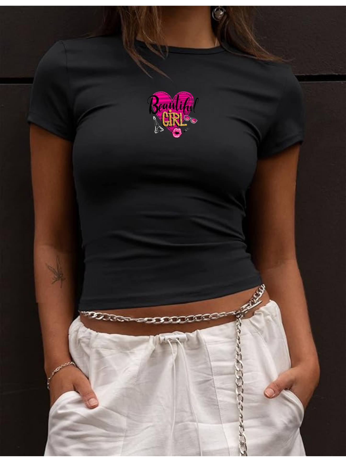 Graphic Crewneck Short Sleeve T-Shirts Tops