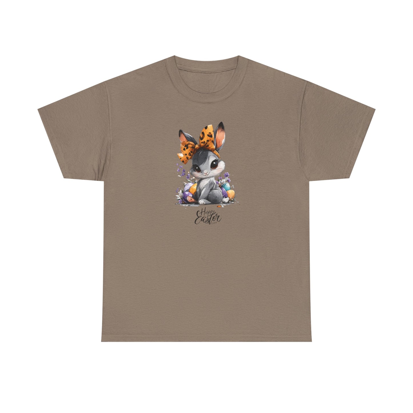 Cute Bunny Floral Unisex Heavy Cotton Tee