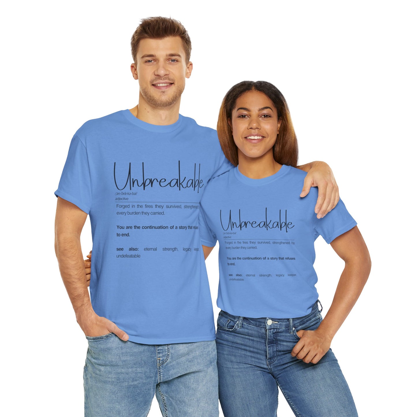 Unbreakable Inspirational Tee, Motivational Gift, Unisex Cotton Shirt, Self-Improvement Apparel, Casual Everyday Wear