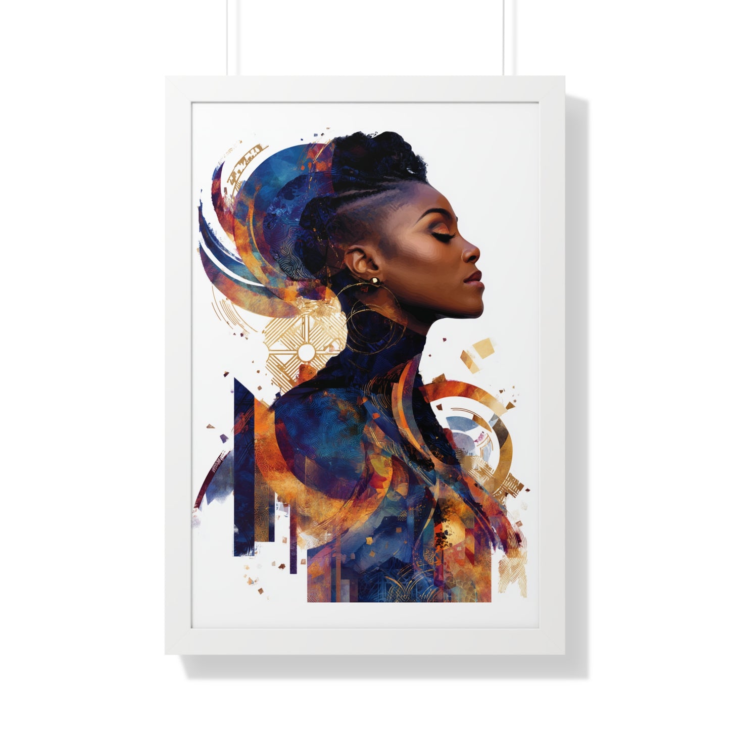 Modern Woman Framed Poster - Artistic Wall Art Decor