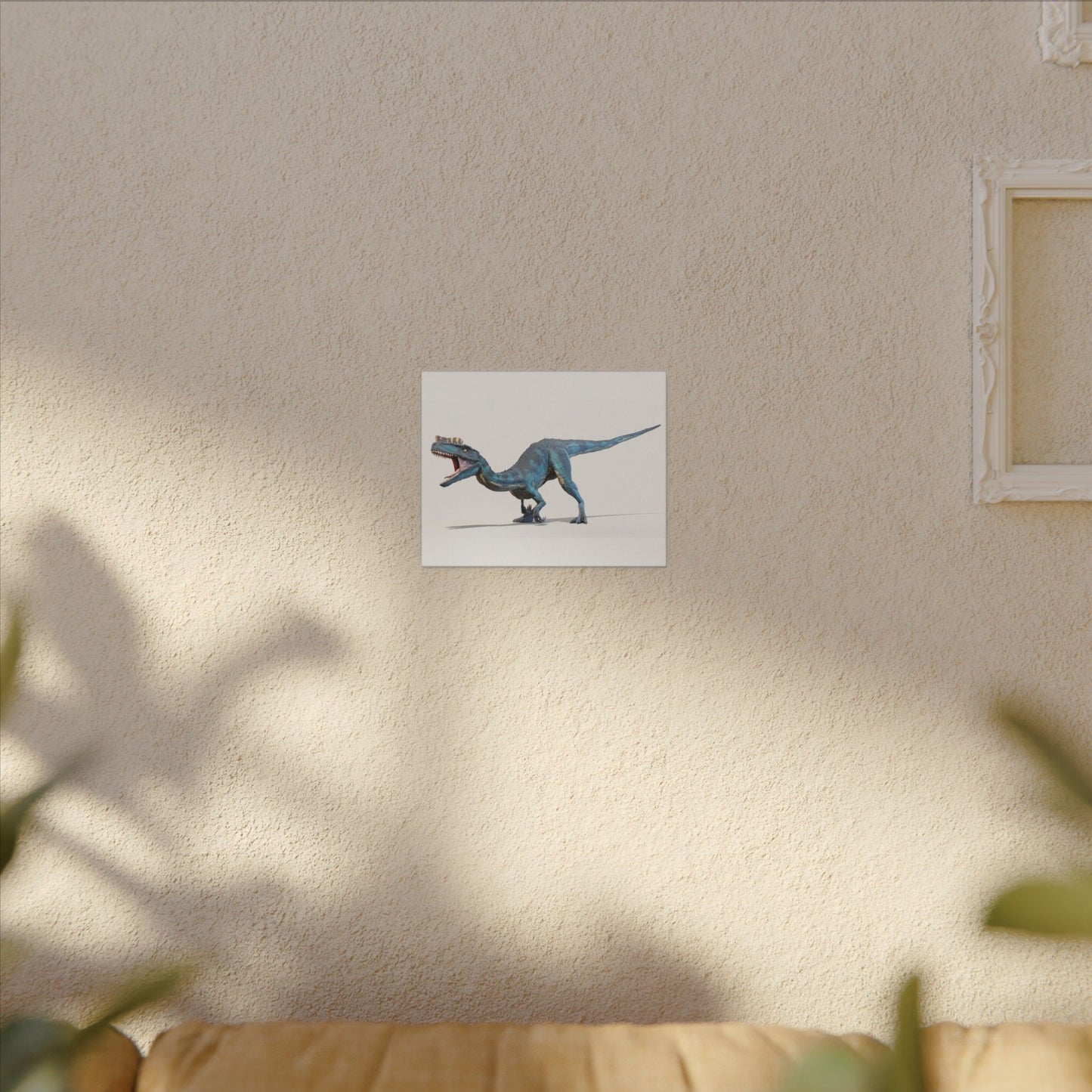 Dinosaur Themed Canvas Wall Art - Stretched Matte Design