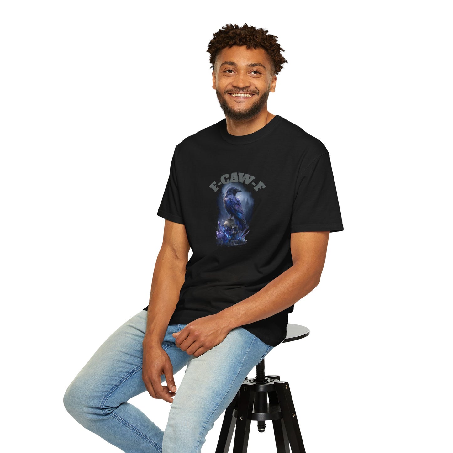 F-CAW-F Unisex Garment-Dyed T-Shirt, Festival Shirt, Graphic Tee, Casual Wear, Unique Gift, Eco-Friendly Fashion