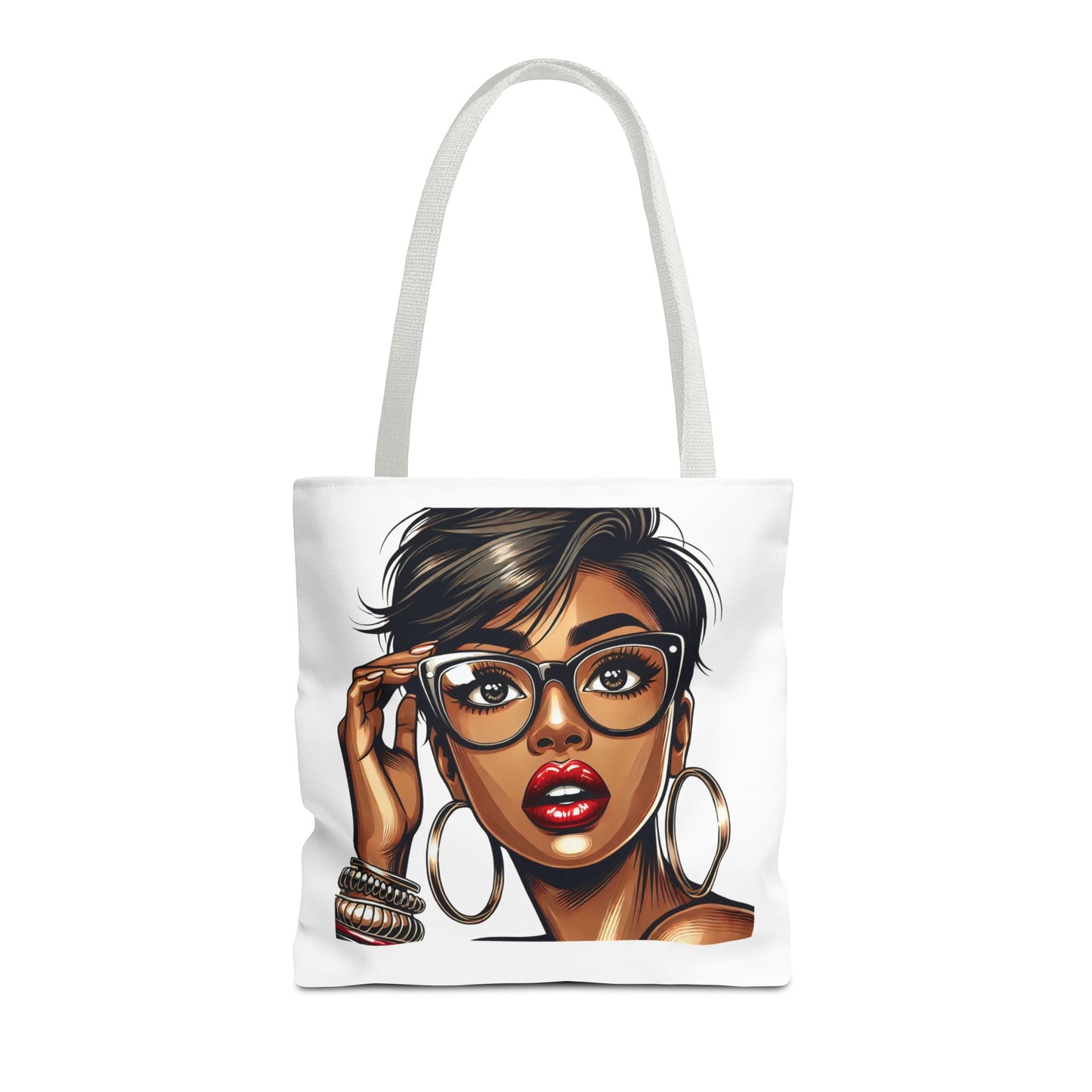 Stylish Black Girl Tote Bag - Fashionable Eco-Friendly Shopping Bag