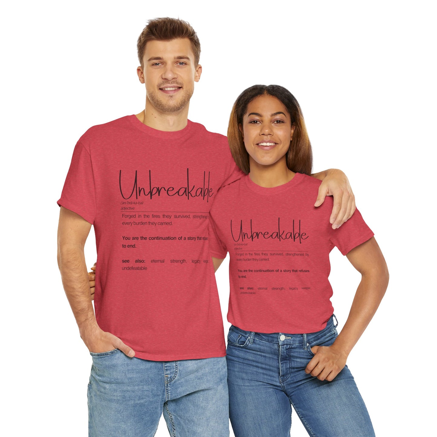 Unbreakable Inspirational Tee, Motivational Gift, Unisex Cotton Shirt, Self-Improvement Apparel, Casual Everyday Wear