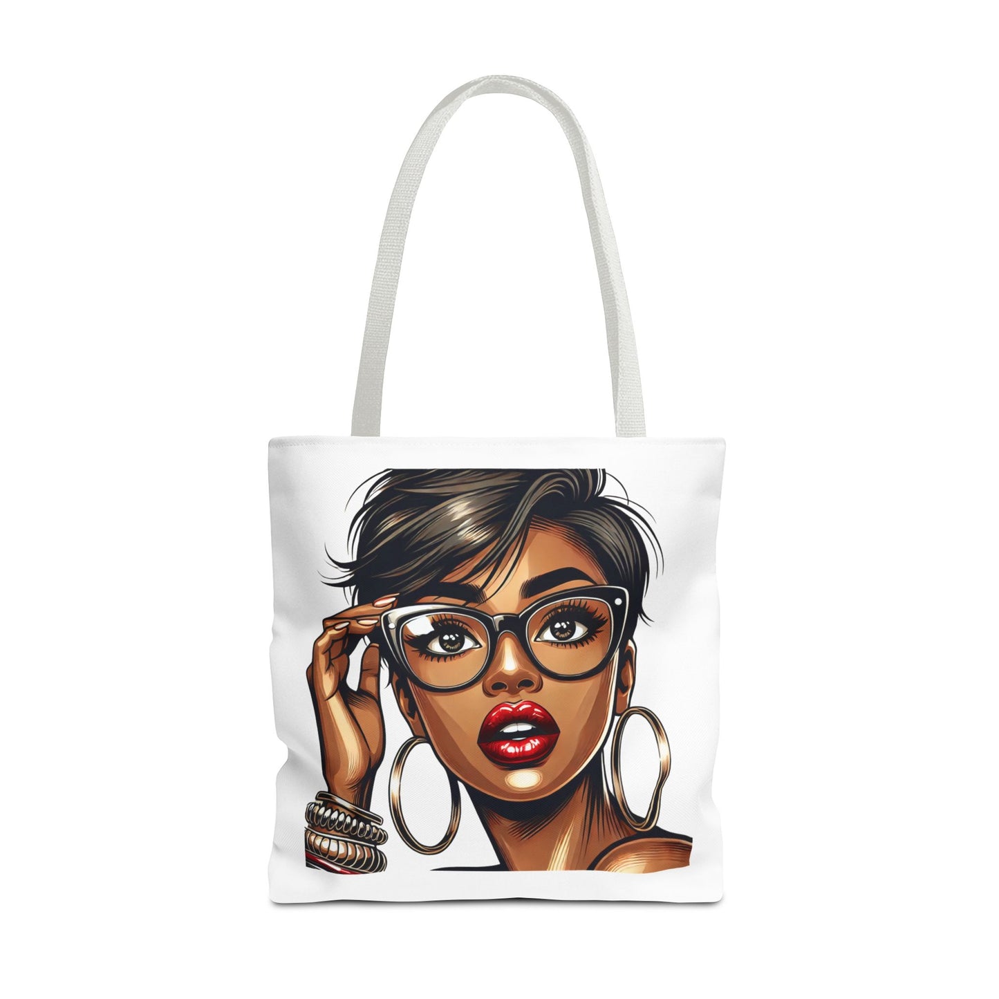 Stylish Black Girl Tote Bag - Fashionable Eco-Friendly Shopping Bag