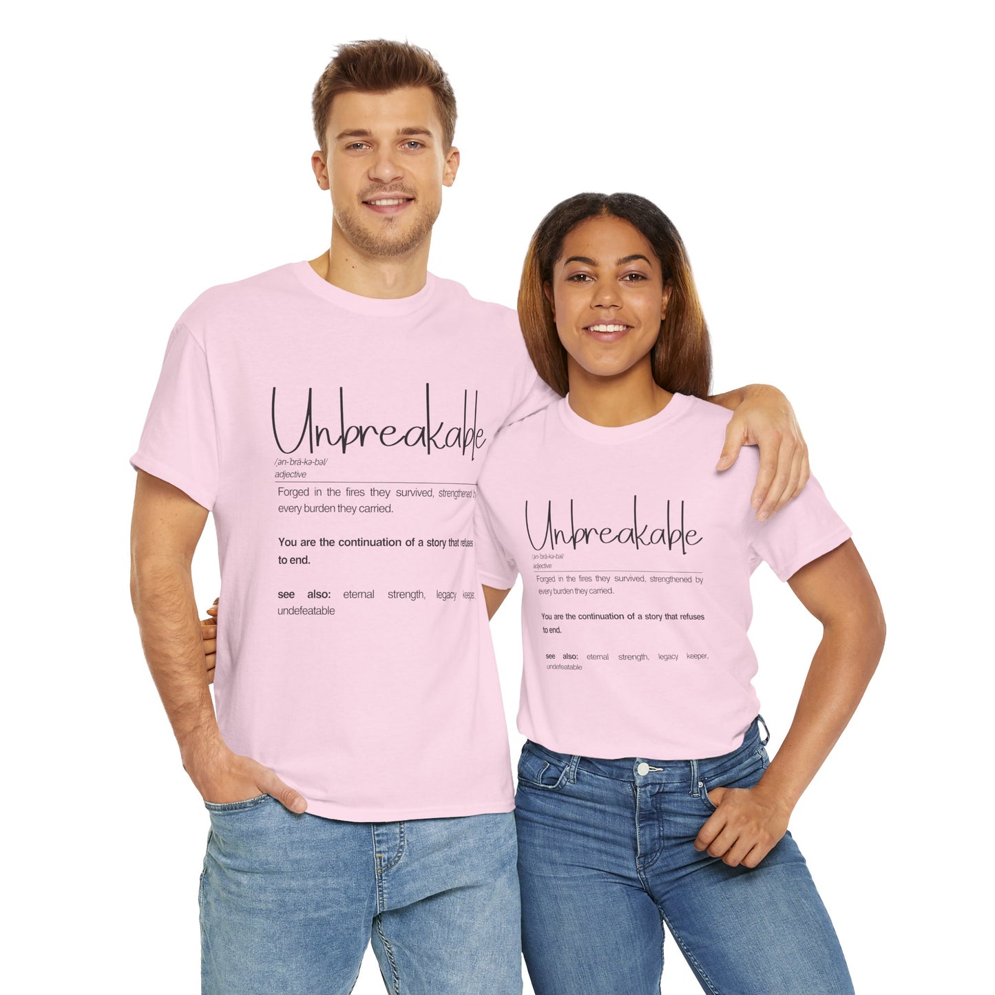 Unbreakable Inspirational Tee, Motivational Gift, Unisex Cotton Shirt, Self-Improvement Apparel, Casual Everyday Wear