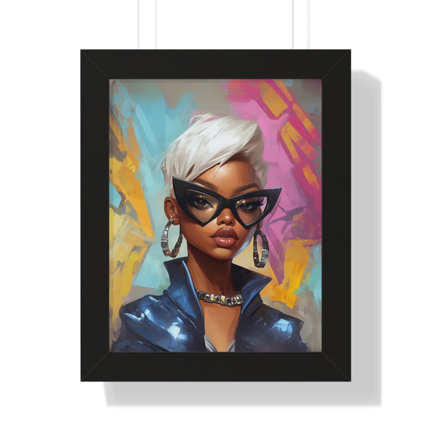 Stylish Framed Vertical Poster - Chic Modern Art for Trendy Home Decor