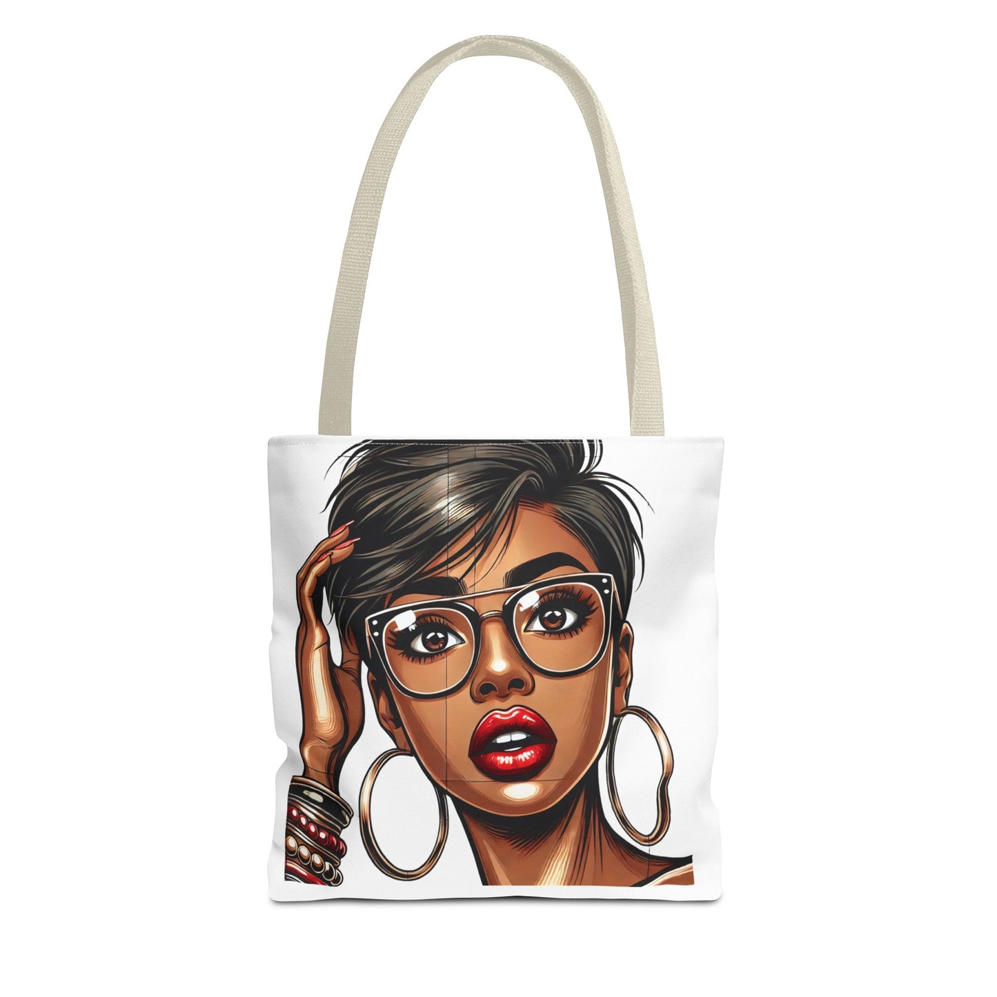 Chic Fashionista Tote Bag with Stylish Graphic Design