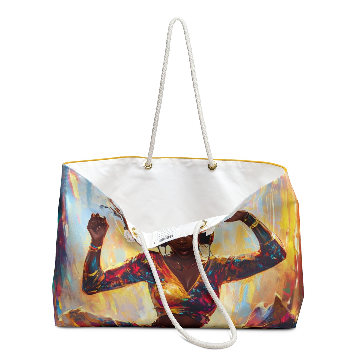 Vibrant Art Weekender Bag - Colorful Dance & Joyful Vibes for Travel & Leisure