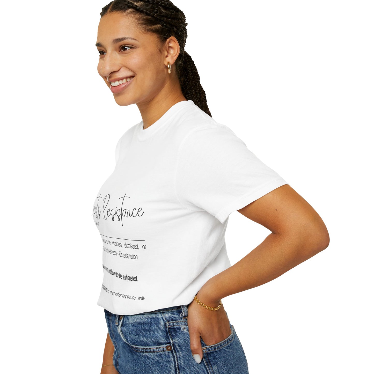 Rest is Resistance - A radical refusal to be drained, dismissed, or depleted Unisex T-Shirt, Relaxation Tee, Self-Care Shirt.