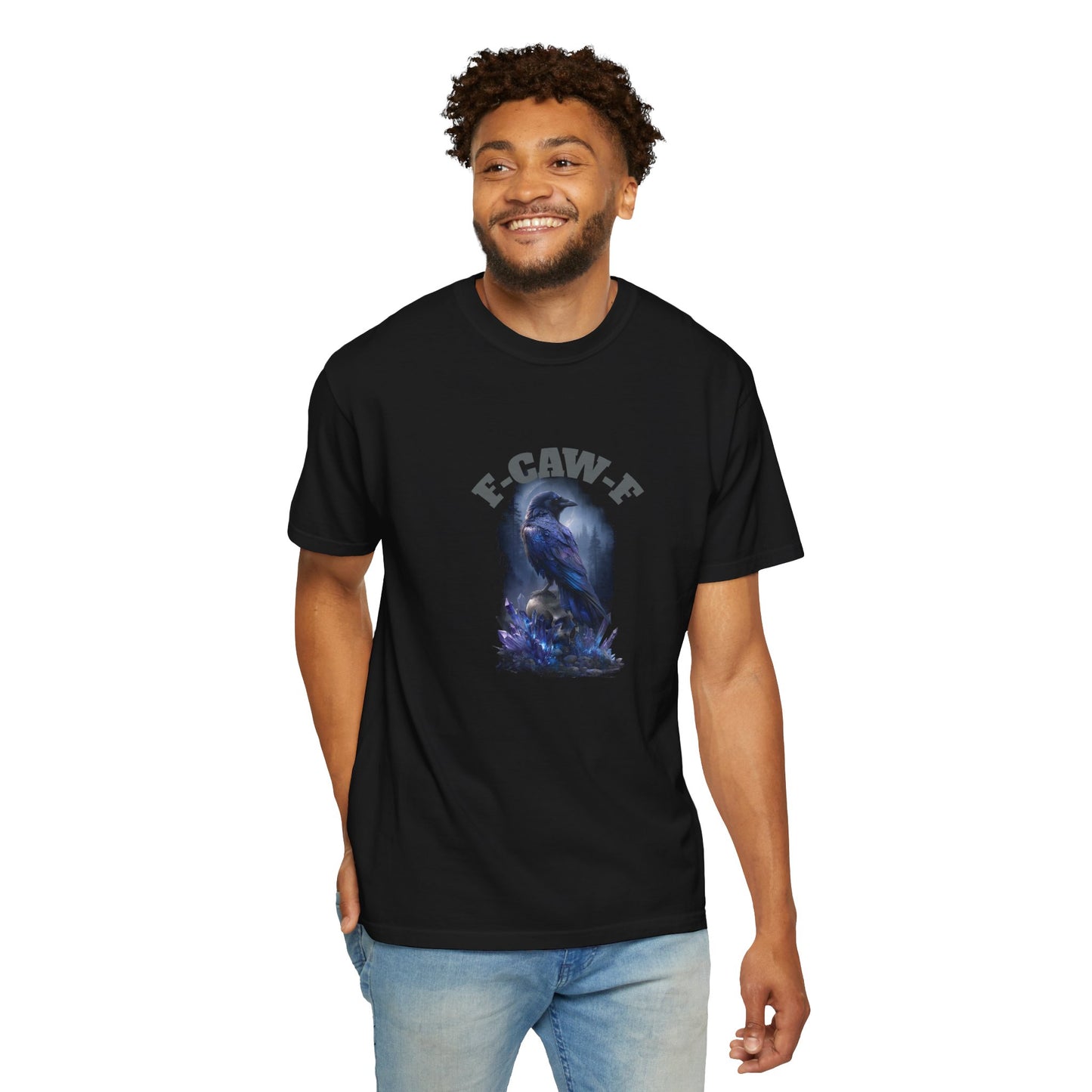 F-CAW-F Unisex Garment-Dyed T-Shirt, Festival Shirt, Graphic Tee, Casual Wear, Unique Gift, Eco-Friendly Fashion