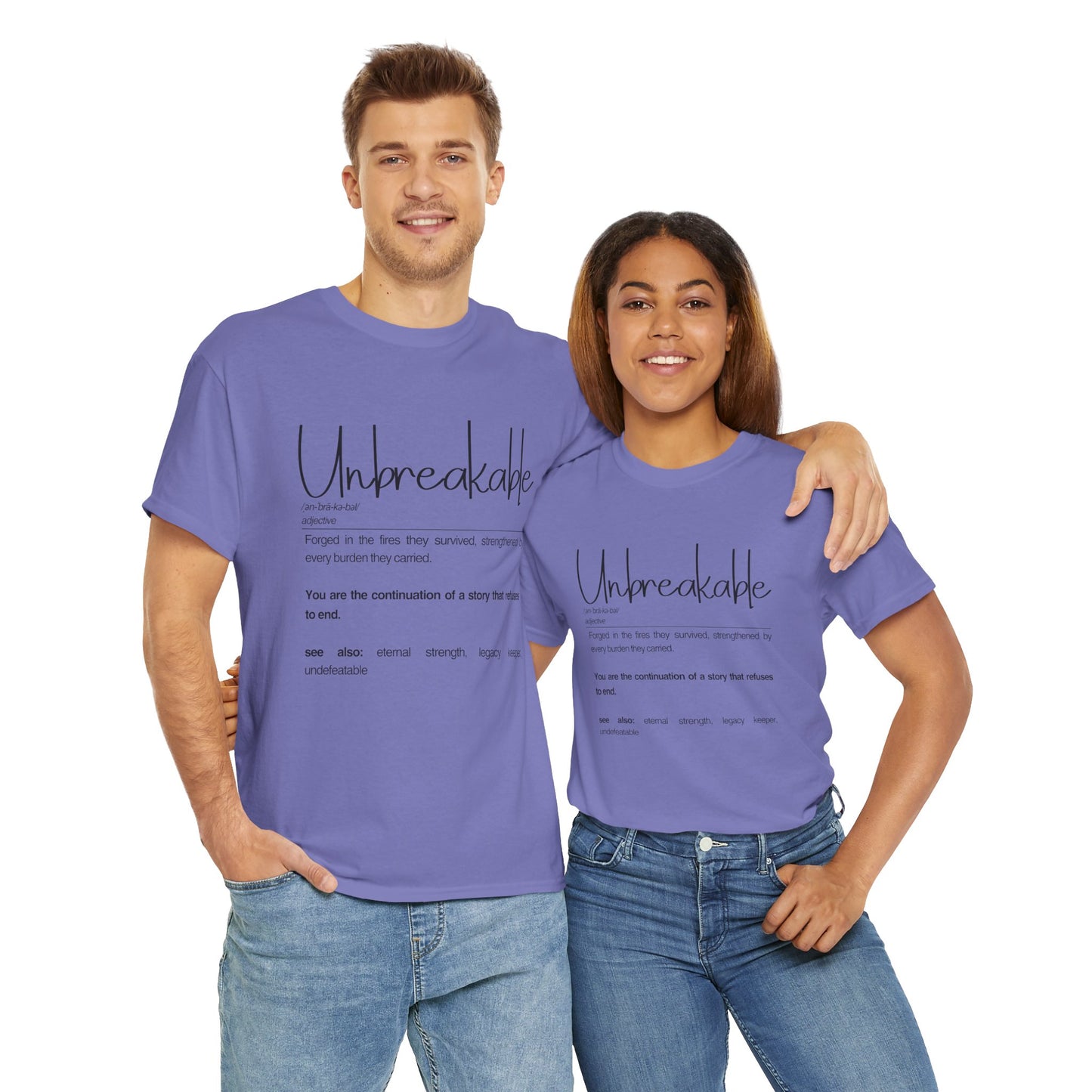 Unbreakable Inspirational Tee, Motivational Gift, Unisex Cotton Shirt, Self-Improvement Apparel, Casual Everyday Wear