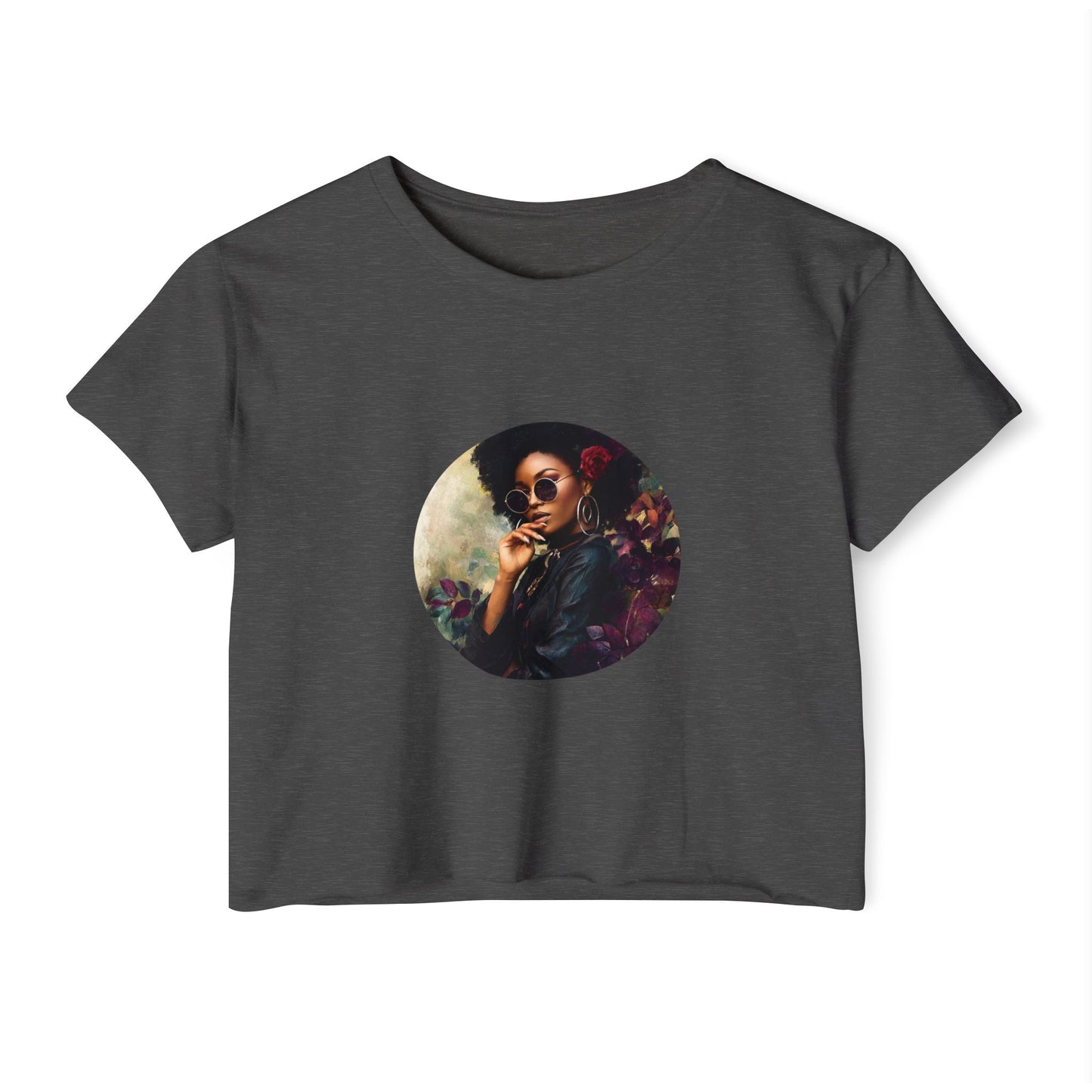 Bohemian Women's Festival Crop Top - Stylish Vintage Design