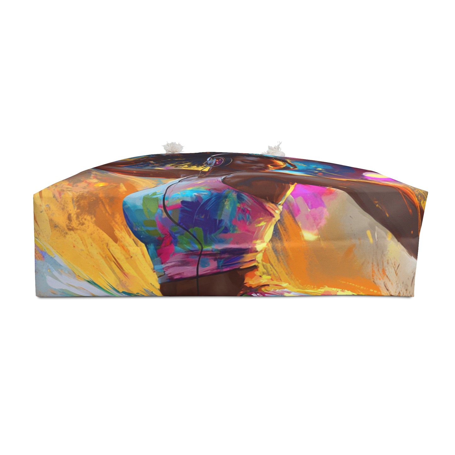 Vibrant Music-Themed Weekender Bag - Perfect for Travel & Festivals