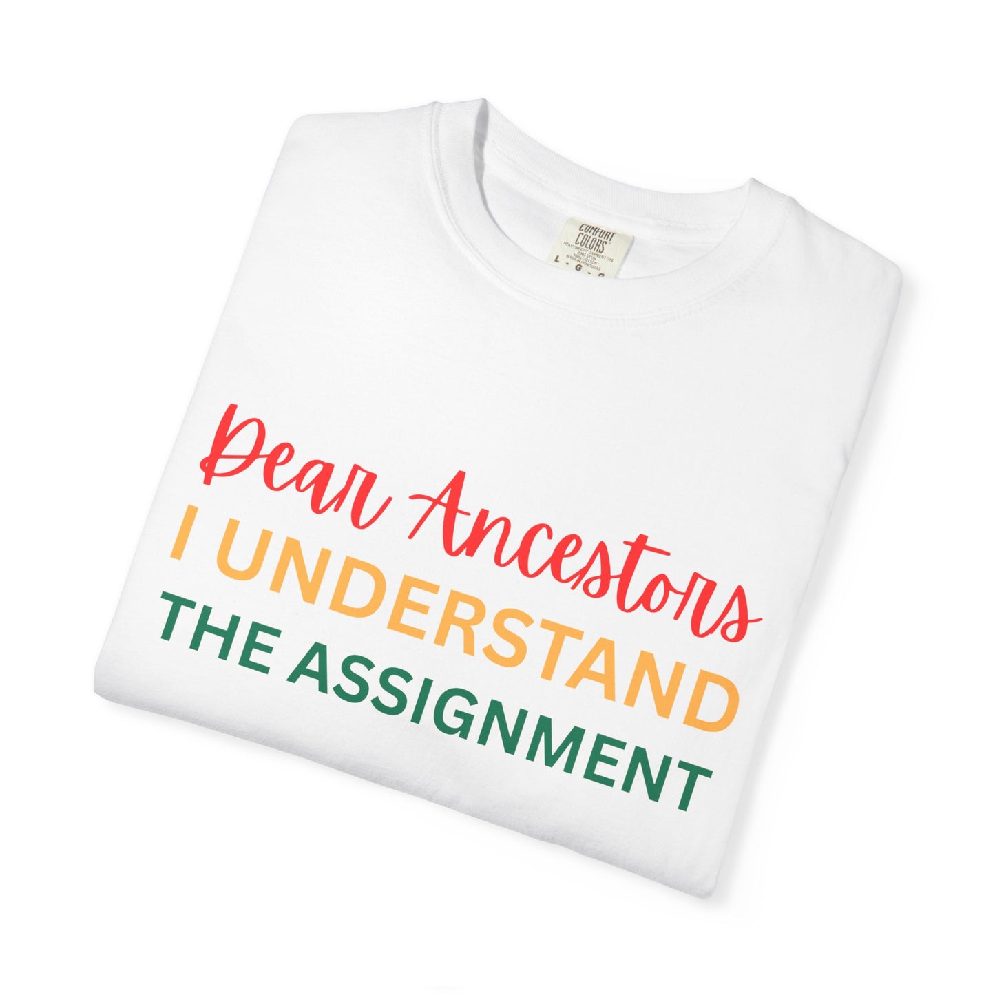 Dear Ancestors Unisex T-shirt, Funny Tee, Gift for Family, Heritage Pride Shirt, Casual Everyday Wear, Unique Statement Tee