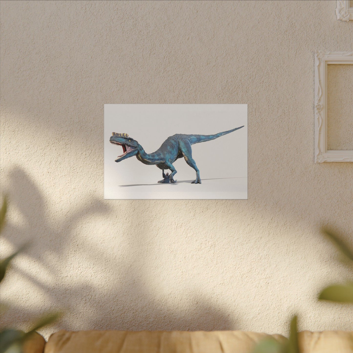 Dinosaur Themed Canvas Wall Art - Stretched Matte Design