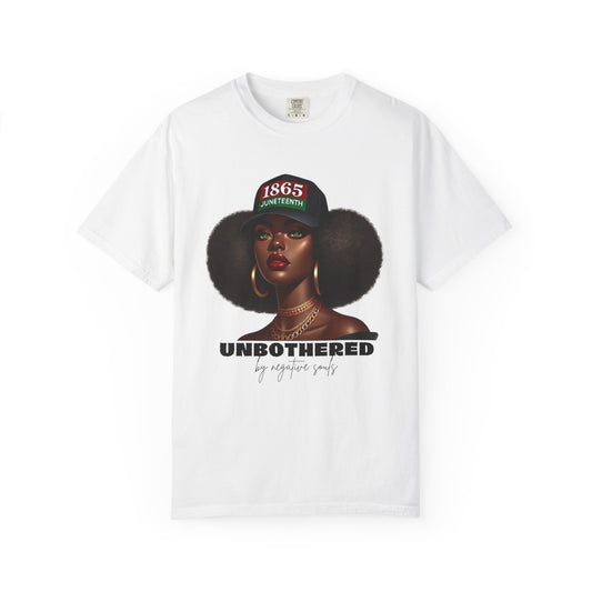 Unbothered Unisex Garment-Dyed T-Shirt | Bold Graphic Tee for Relaxed Style, Unique Gift, Casual Wear, Everyday Comfort, Empowerment Fashion