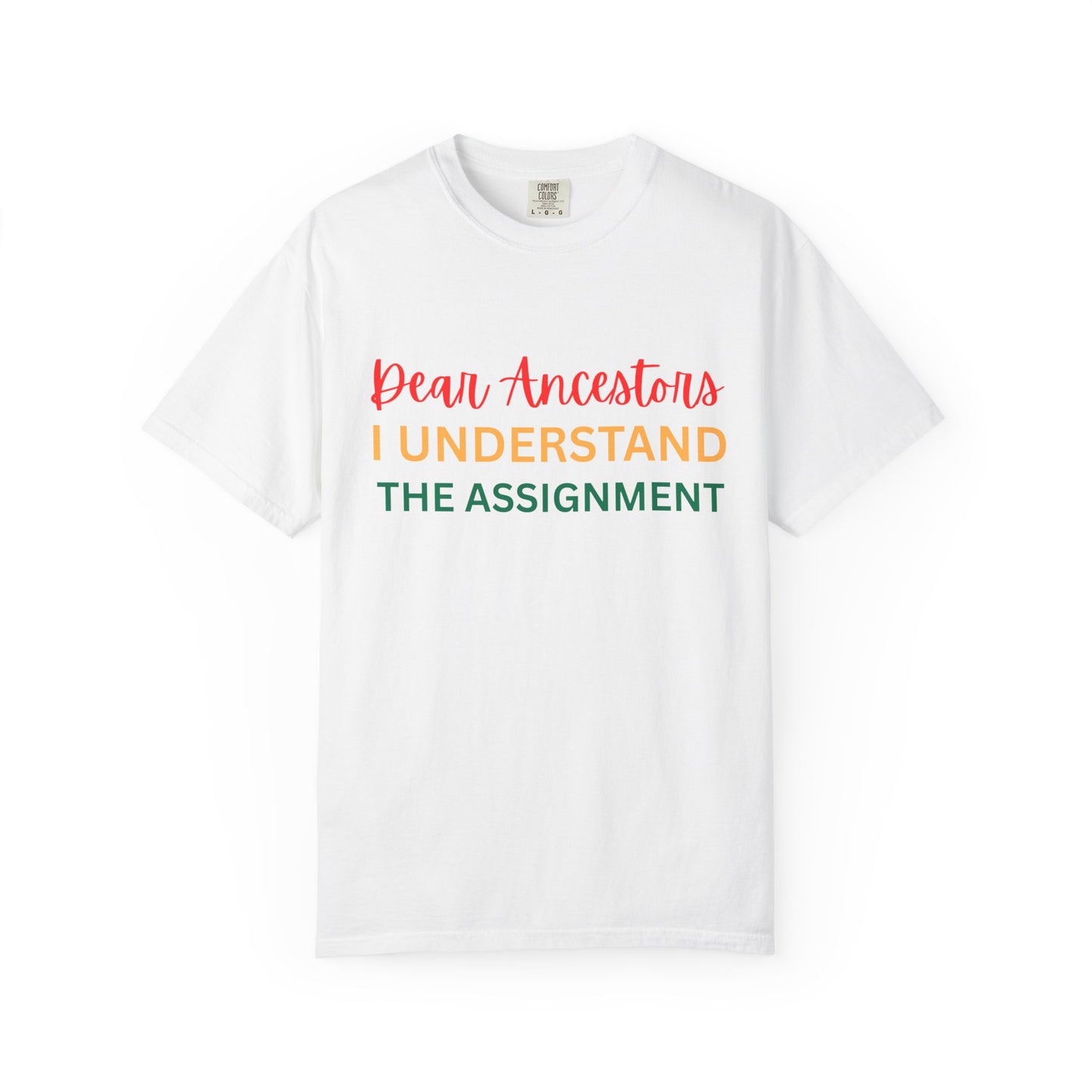 Dear Ancestors Unisex T-shirt, Funny Tee, Gift for Family, Heritage Pride Shirt, Casual Everyday Wear, Unique Statement Tee