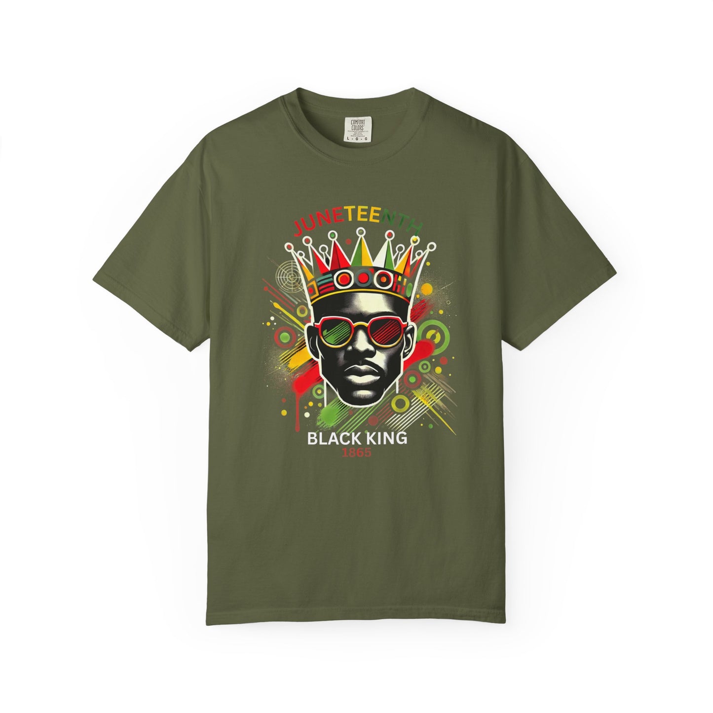 Unisex Black King Graphic Tee, Vibrant Afrocentric Shirt, African Heritage Gift, Kings Day Celebrations, Streetwear Fashion