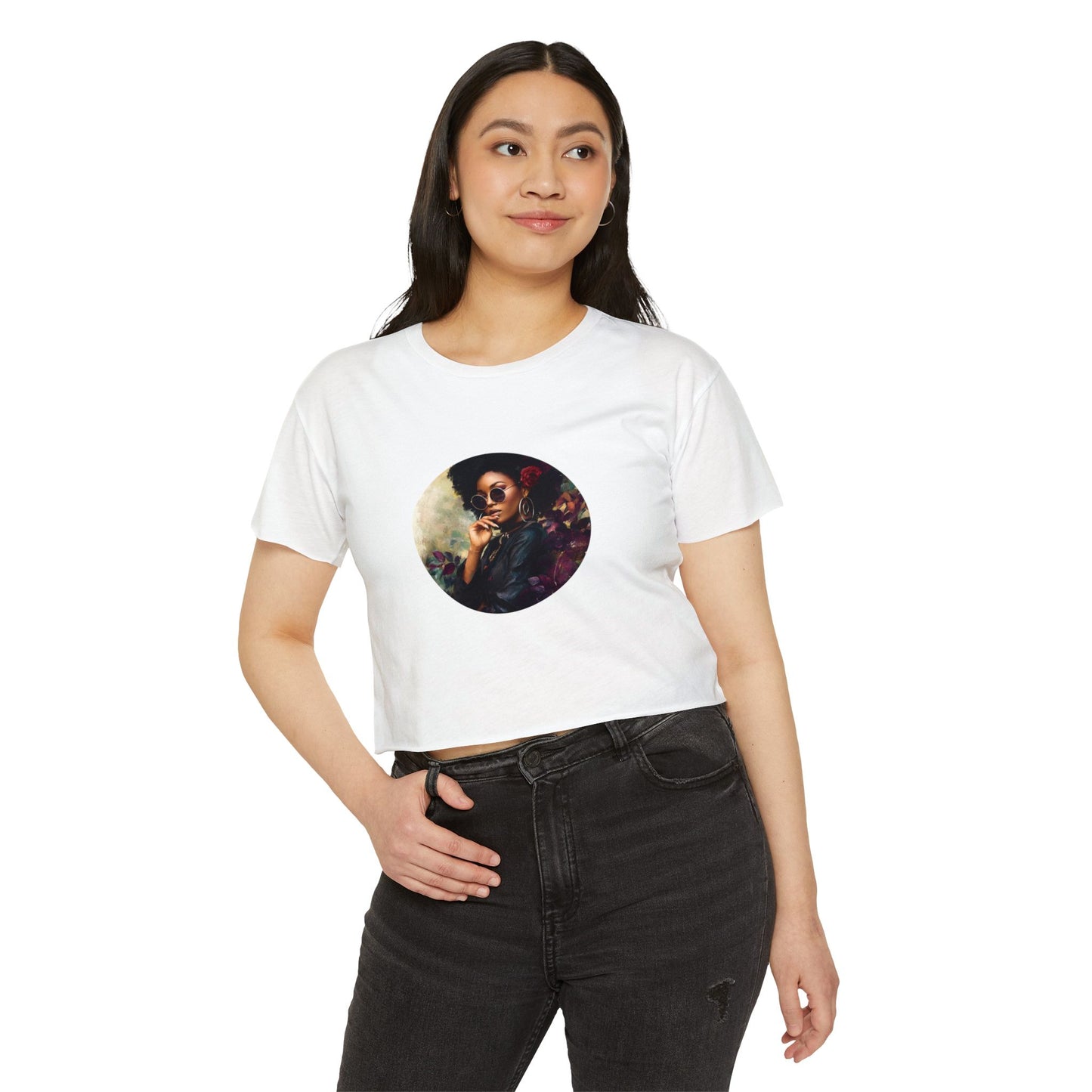 Bohemian Women's Festival Crop Top - Stylish Vintage Design