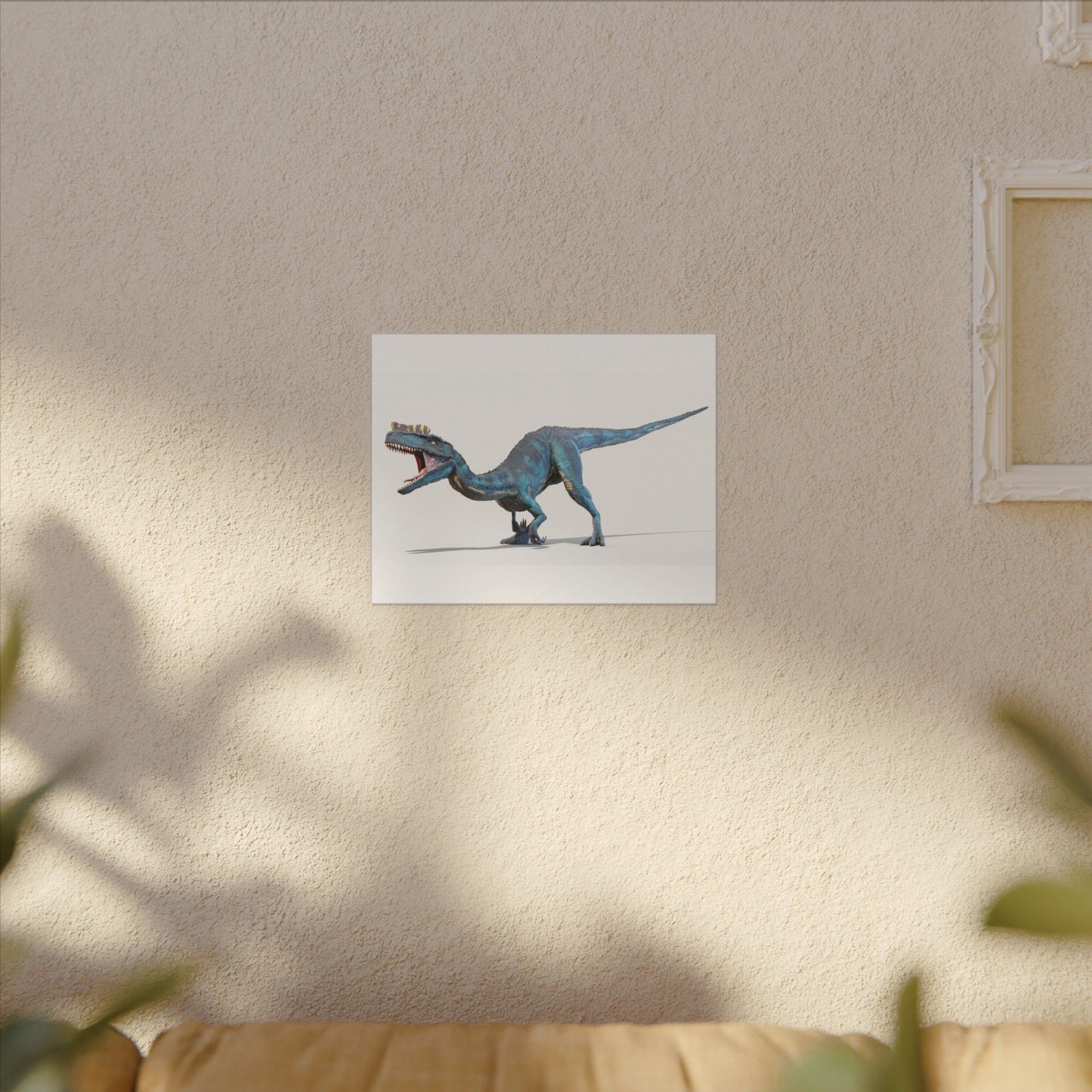 Dinosaur Themed Canvas Wall Art - Stretched Matte Design