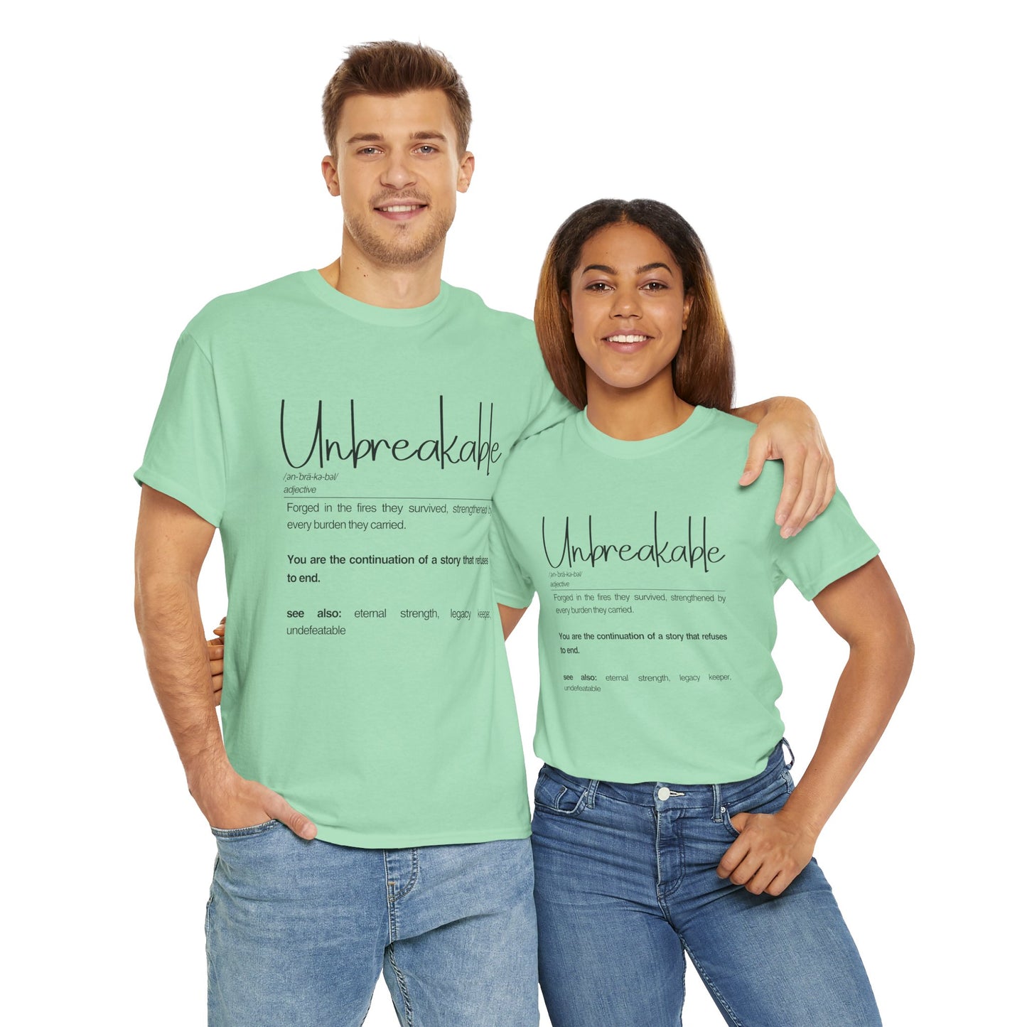 Unbreakable Inspirational Tee, Motivational Gift, Unisex Cotton Shirt, Self-Improvement Apparel, Casual Everyday Wear