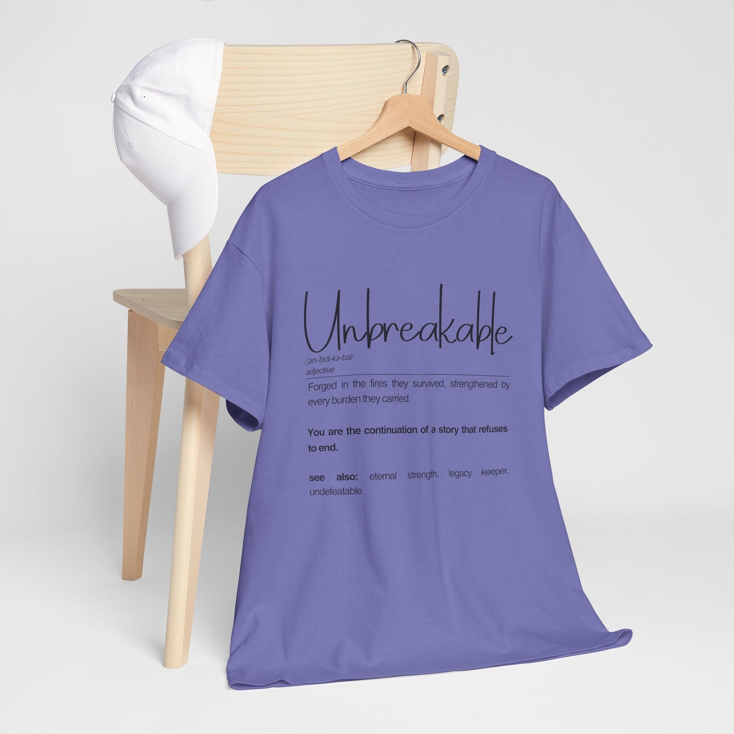 Unbreakable Inspirational Tee, Motivational Gift, Unisex Cotton Shirt, Self-Improvement Apparel, Casual Everyday Wear