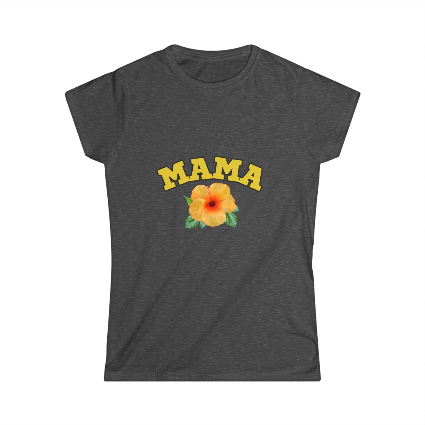 MAMA Floral Women's Softstyle Tee - Perfect for Mother's Day or Every Day