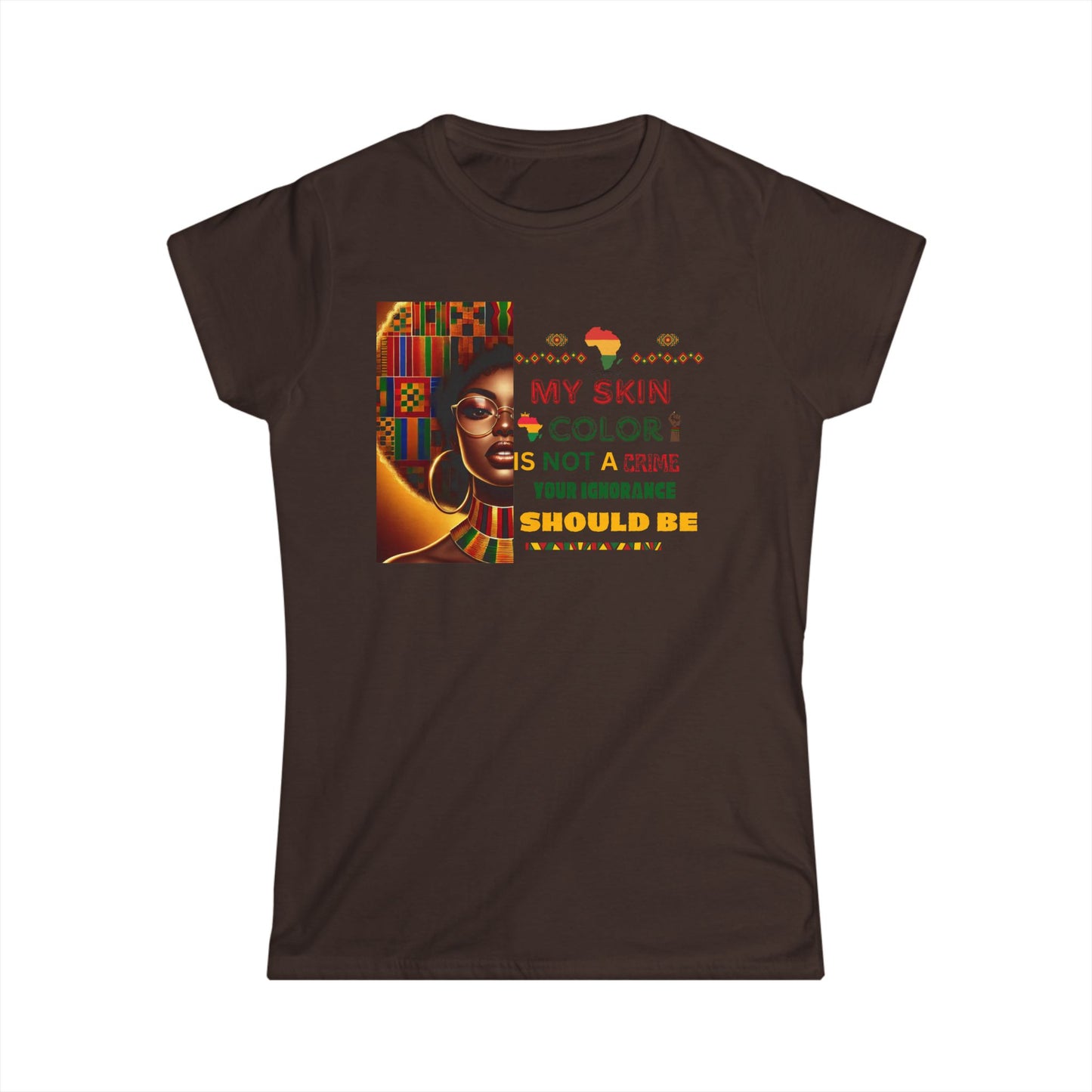 Empowering Women's Softstyle Tee, Affirmation Shirt, Black History Month Gift, Cultural Statement Top, Everyday Confidence Tee