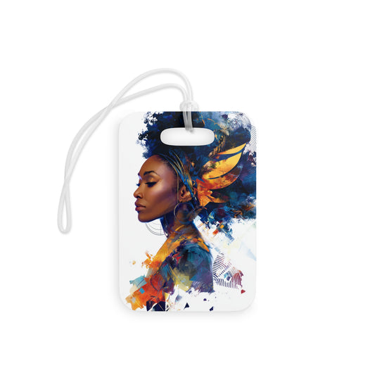 Artistic Travel Luggage Tags - Colorful Afrocentric Design for Jetsetters