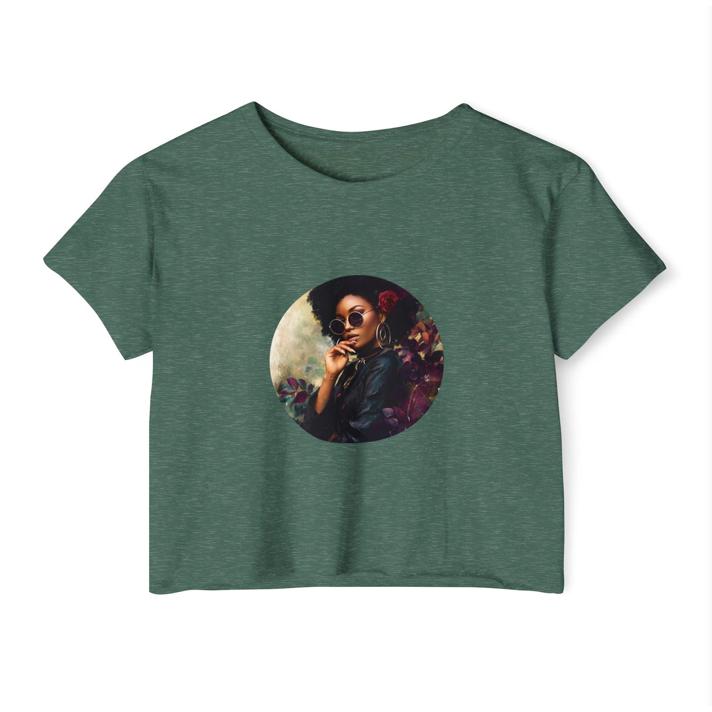 Bohemian Women's Festival Crop Top - Stylish Vintage Design