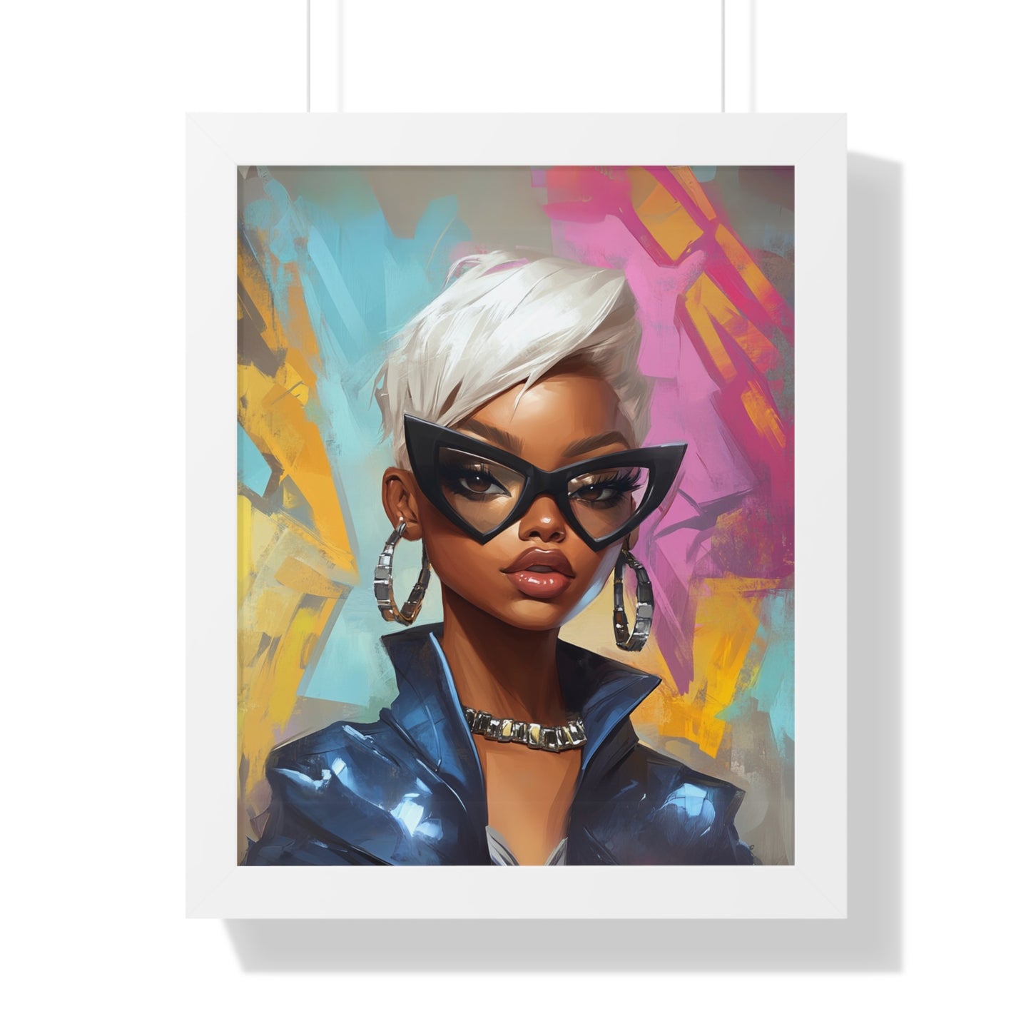 Stylish Framed Vertical Poster - Chic Modern Art for Trendy Home Decor