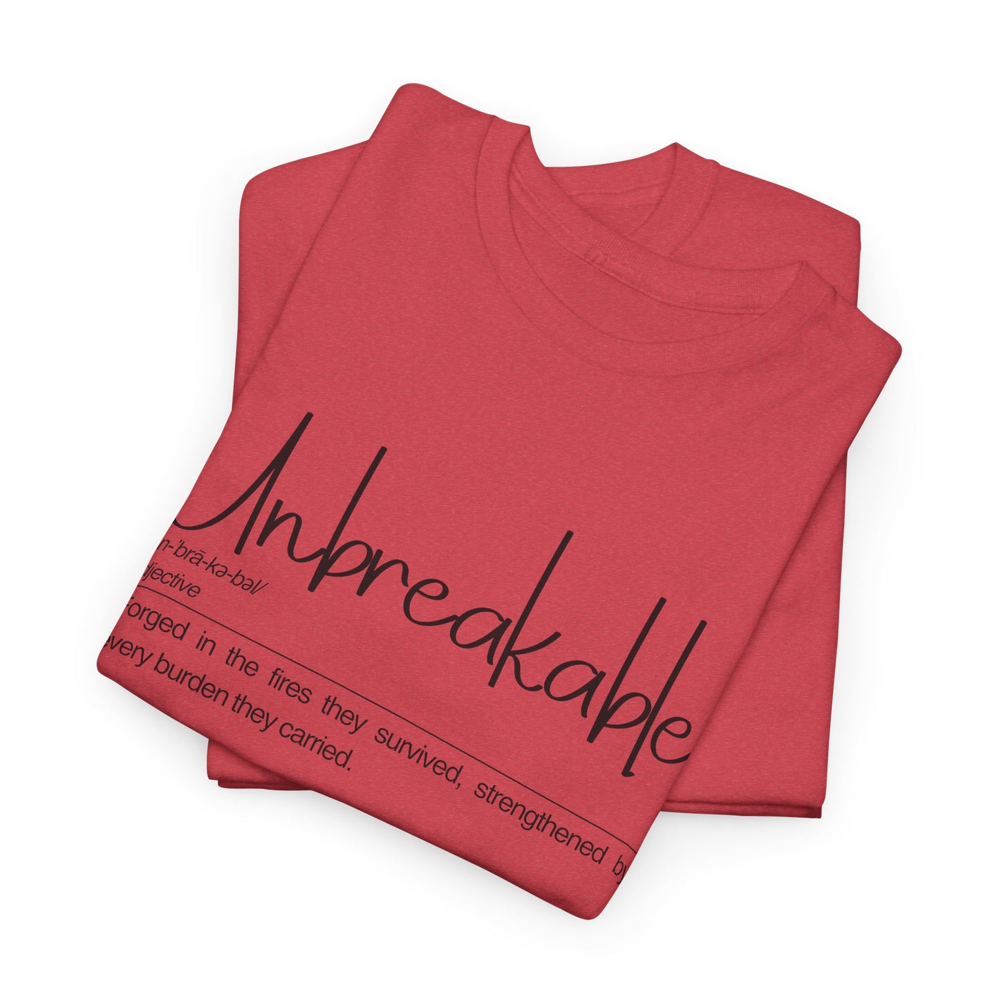Unbreakable Inspirational Tee, Motivational Gift, Unisex Cotton Shirt, Self-Improvement Apparel, Casual Everyday Wear