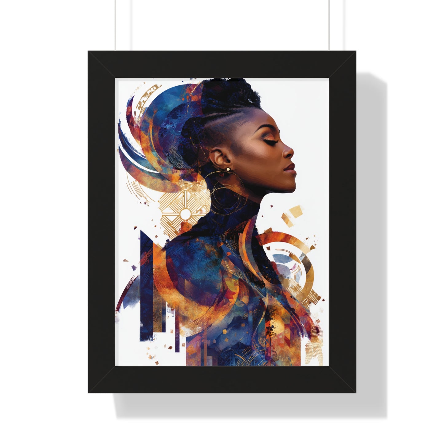 Modern Woman Framed Poster - Artistic Wall Art Decor