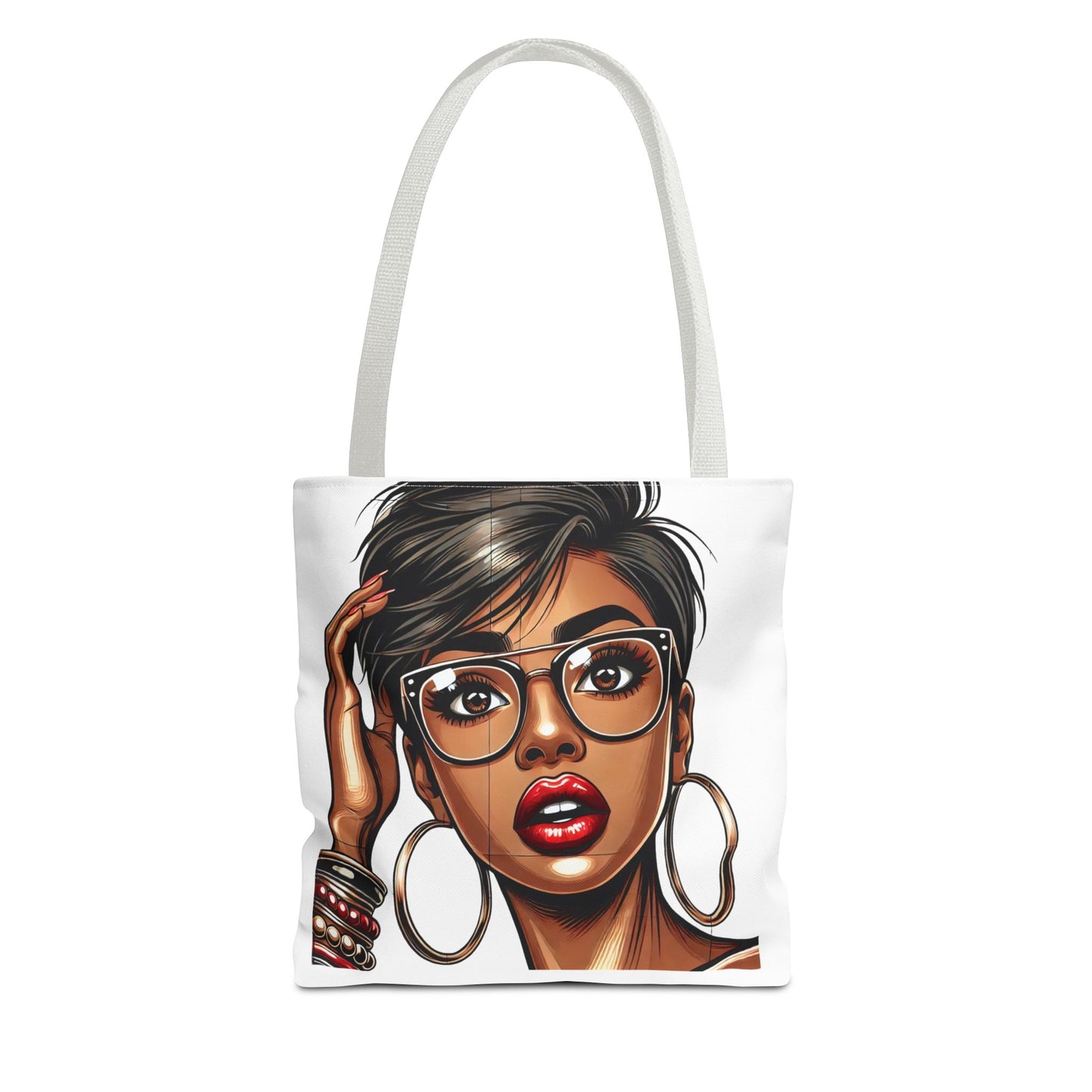 Chic Fashionista Tote Bag with Stylish Graphic Design