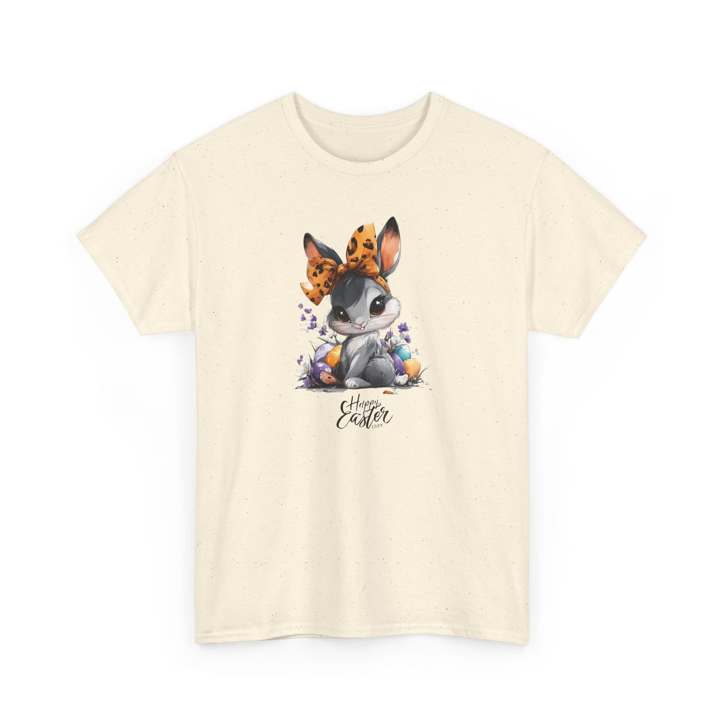 Cute Bunny Floral Unisex Heavy Cotton Tee