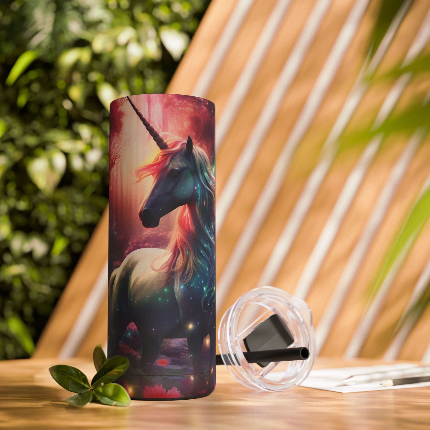 Unicorn Skinny Matte Tumbler, 20oz
