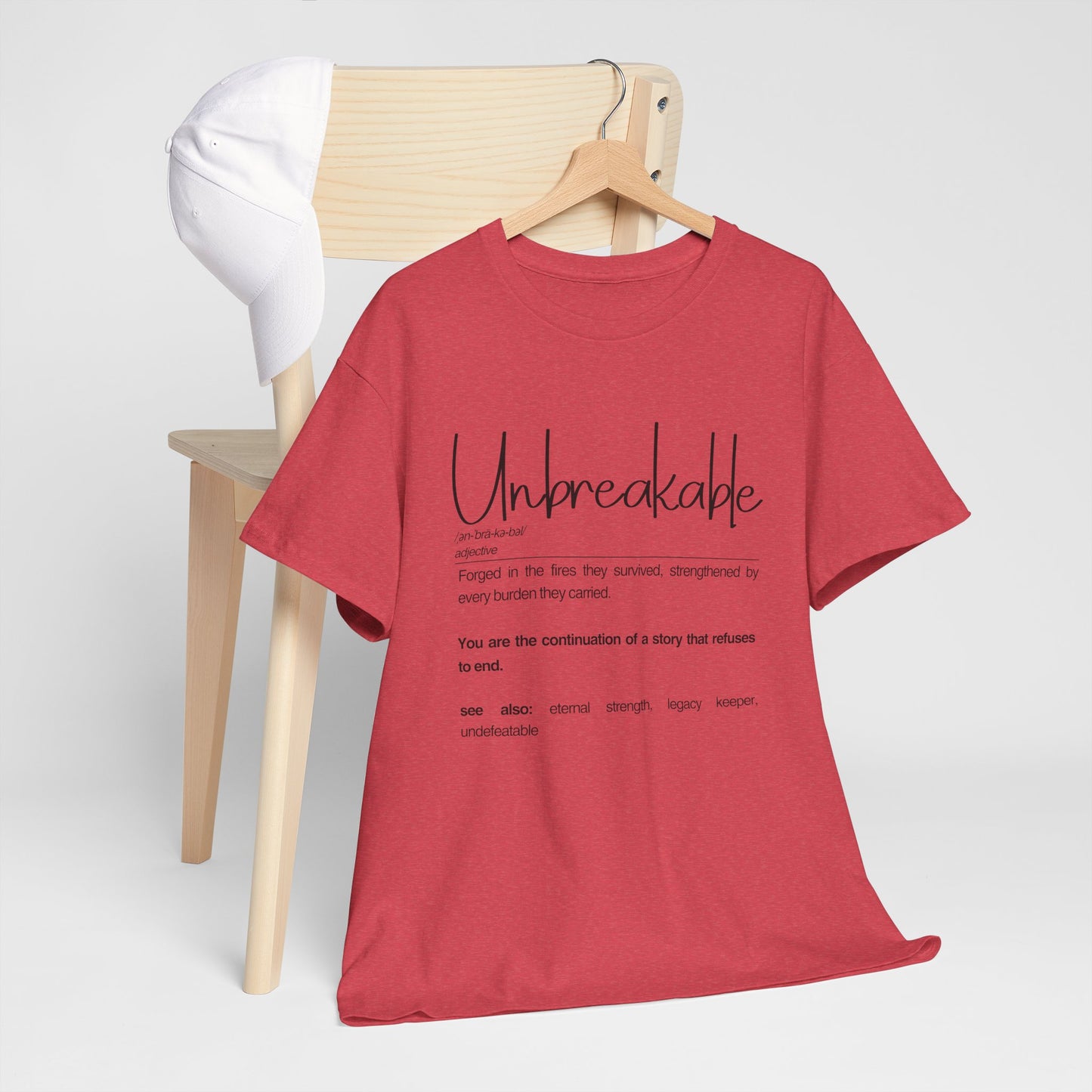 Unbreakable Inspirational Tee, Motivational Gift, Unisex Cotton Shirt, Self-Improvement Apparel, Casual Everyday Wear