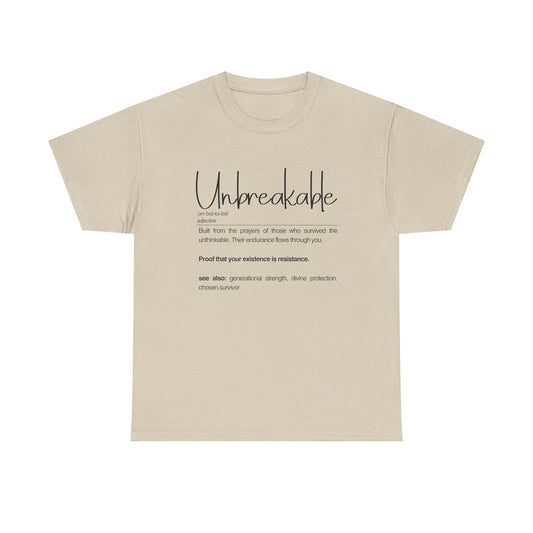 Unbreakable Empowerment Tee | Built from the Prayers, Inspirational Shirt for Resilience, Motivational Wear