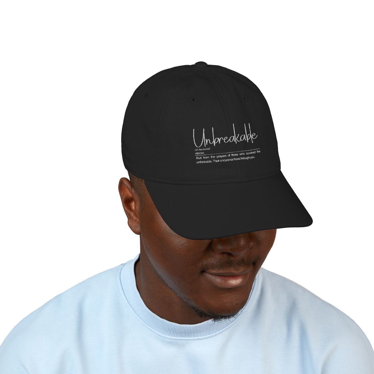 Unbreakable Baseball Cap - Unbreakable, Eco-Friendly Cap, Custom Embroidery Hat, Perfect Gift for Outdoor Lovers, Casual Style, Everyday Use