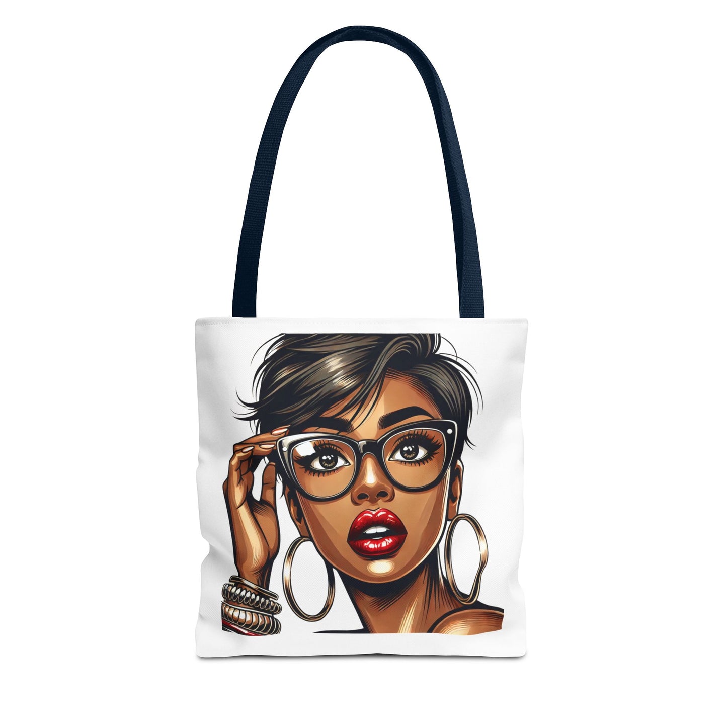 Stylish Black Girl Tote Bag - Fashionable Eco-Friendly Shopping Bag